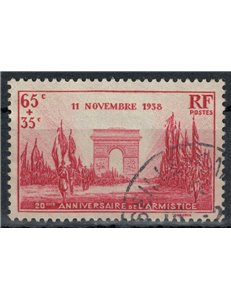 FRANCE 1938 Anniversary of the US Armistice