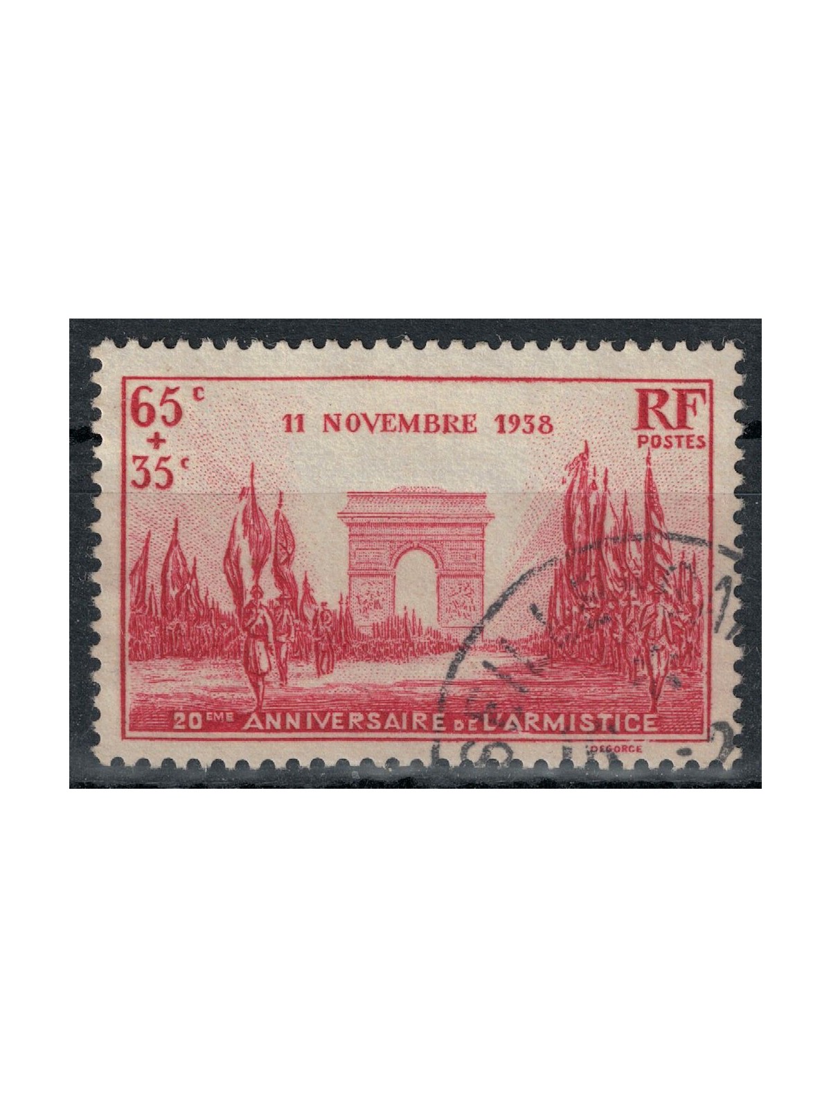 FRANCE 1938 Anniversary of the US Armistice