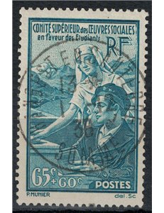 FRANCIA 1938 Pro opere sociali per studenti us