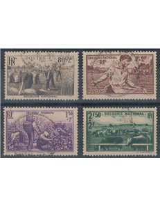 FRANCIA 1940 Pro Soccorso Nazionale 4v us