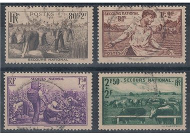 FRANCE 1940 Pro Soccorso Nazionale 4v us