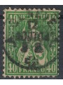 SVIZZERA 1862 Helvetia seduta 40 centesimi verde us