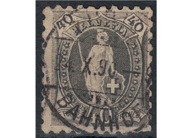 SWITZERLAND 1888 Helvetia standing 40c grey us