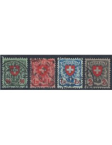 SWITZERLAND 1924 Cross and shield 4v us