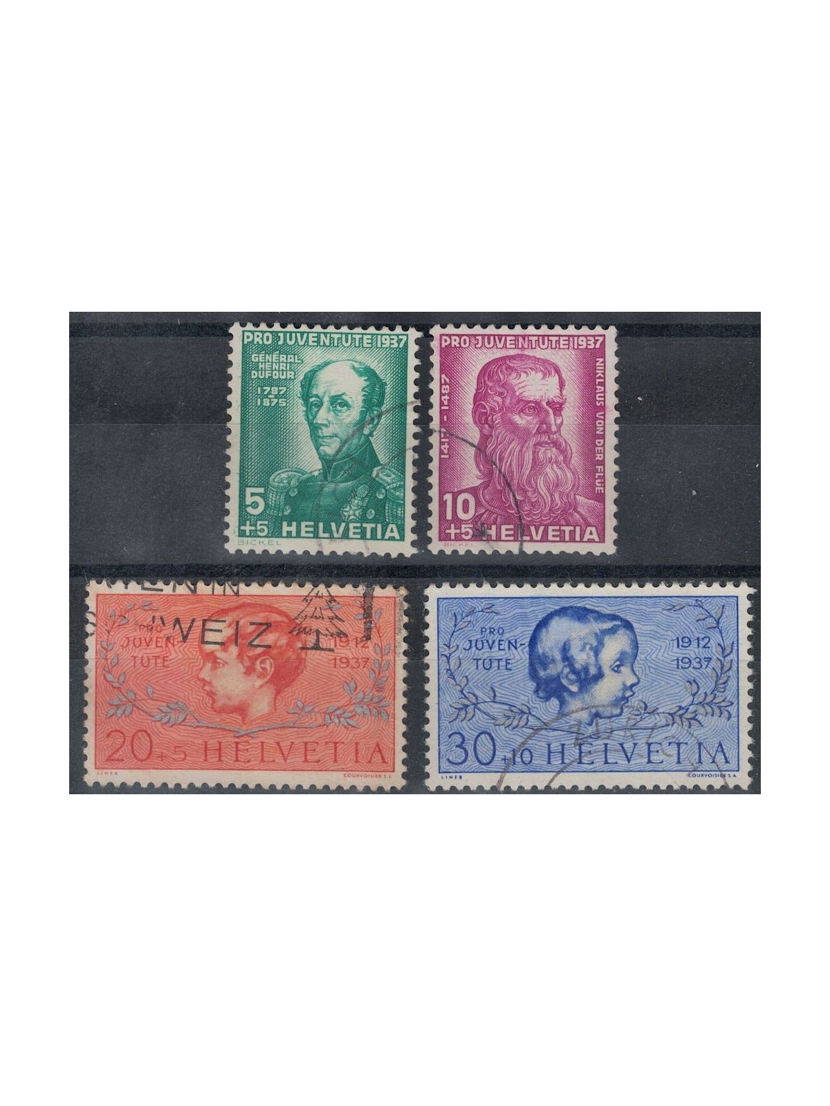 SVIZZERA 1937 Pro Juventute 4v us