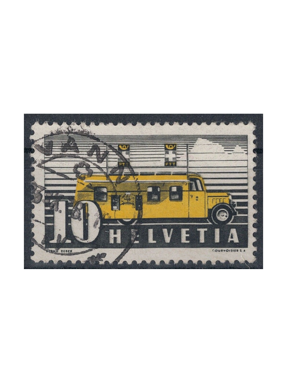 SVIZZERA 1937 Ufficio postale mobile us