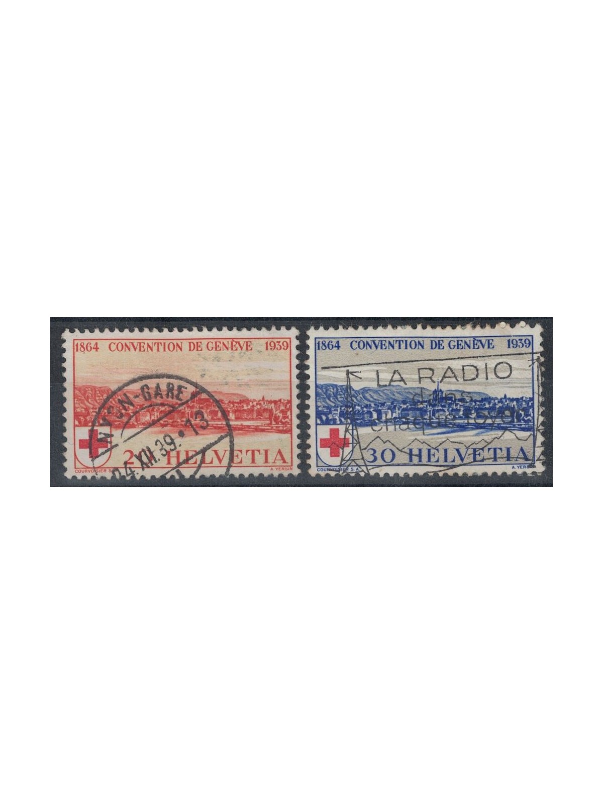 SWITZERLAND 1939 Red Cross 2v us