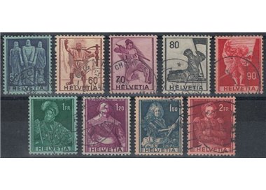 SWITZERLAND 1941 Historical subjects 9v us