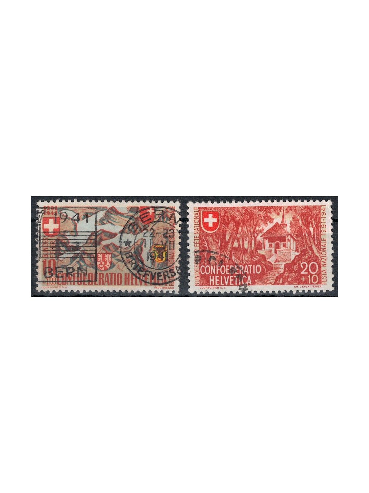 SWITZERLAND 1941 Pro Patria 2v us