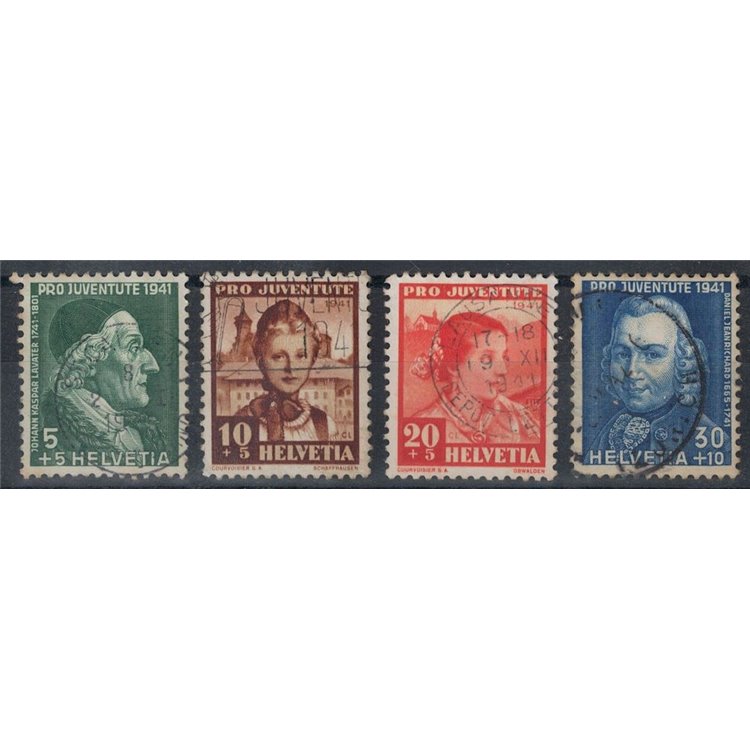 SWITZERLAND 1941 Pro Juventute 4v us