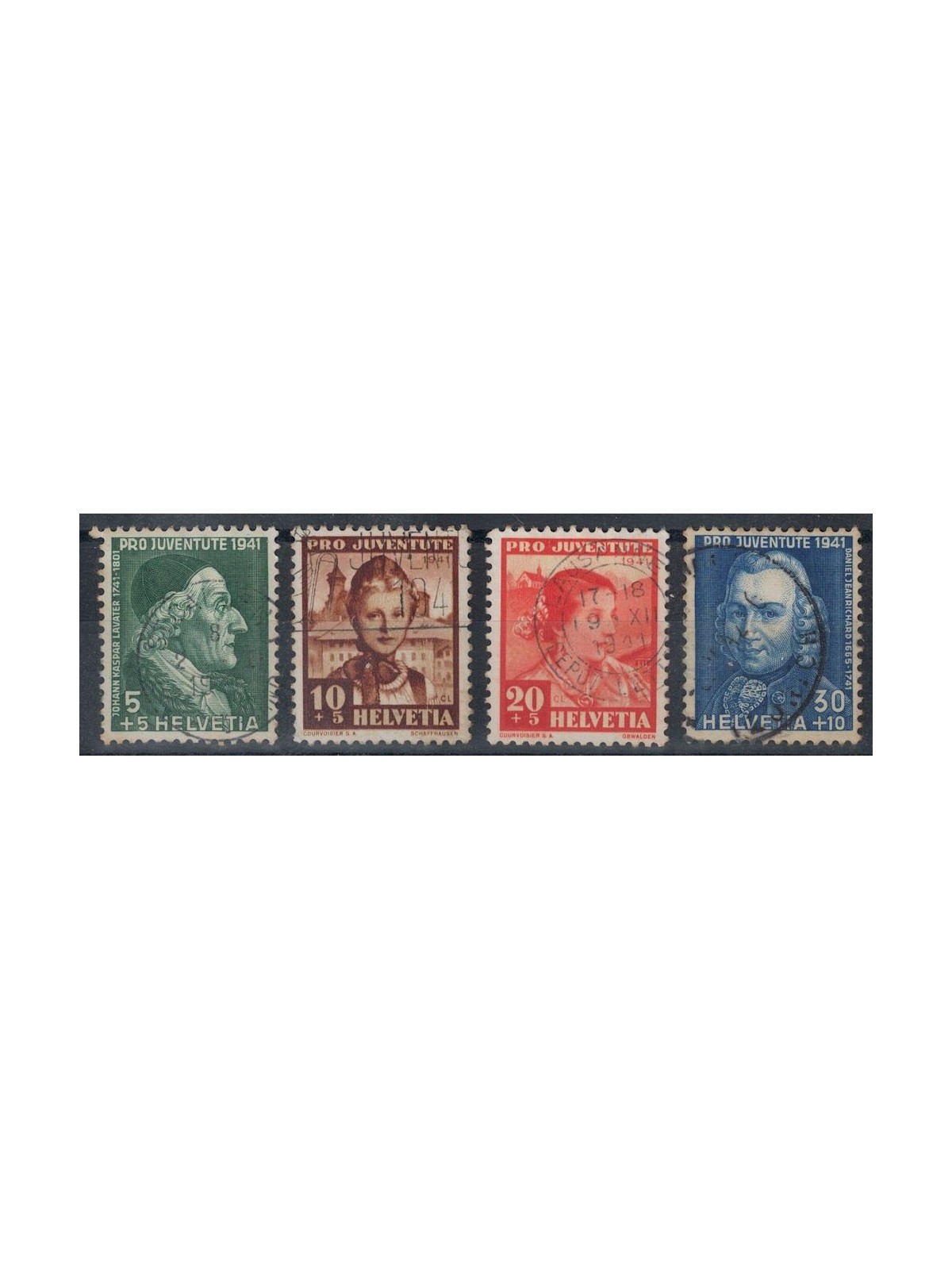 SWITZERLAND 1941 Pro Juventute 4v us