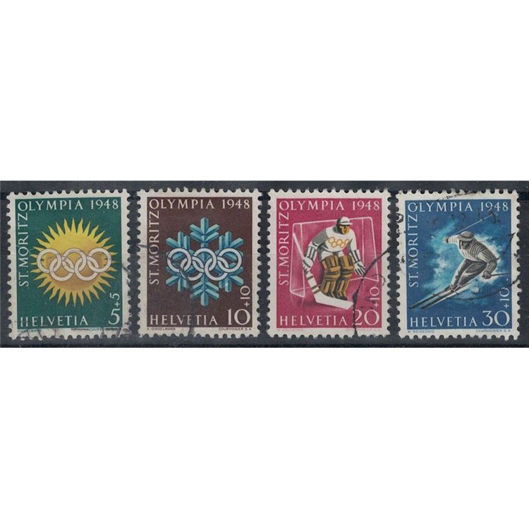 SVIZZERA 1948 Olimpiadi di St. Moritz 4v us