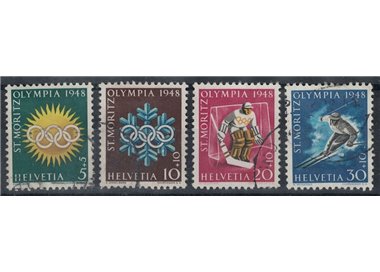 SVIZZERA 1948 Olimpiadi di St. Moritz 4v us
