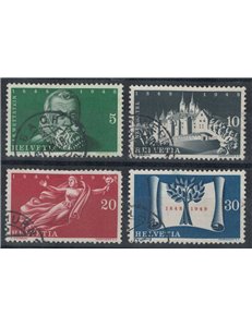 SVIZZERA 1948 Trattato di Westfalia e Costituzione 4v us