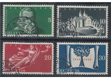 SVIZZERA 1948 Trattato di Westfalia e Costituzione 4v us