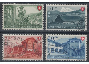 SVIZZERA 1948 Pro Patria 4v us
