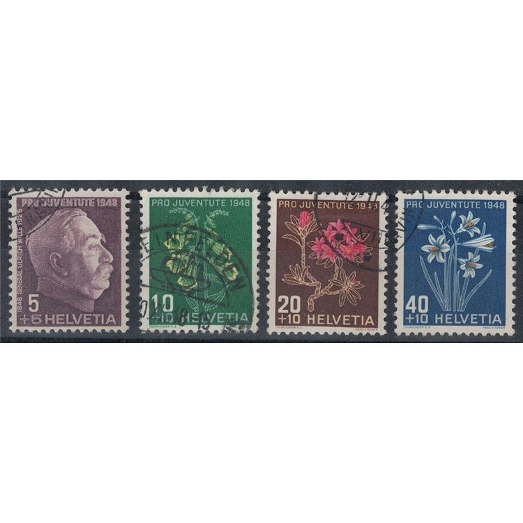 SWITZERLAND 1948 Pro Juventute 4v us