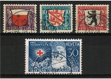 SWITZERLAND 1928 Pro Juventute 4v used