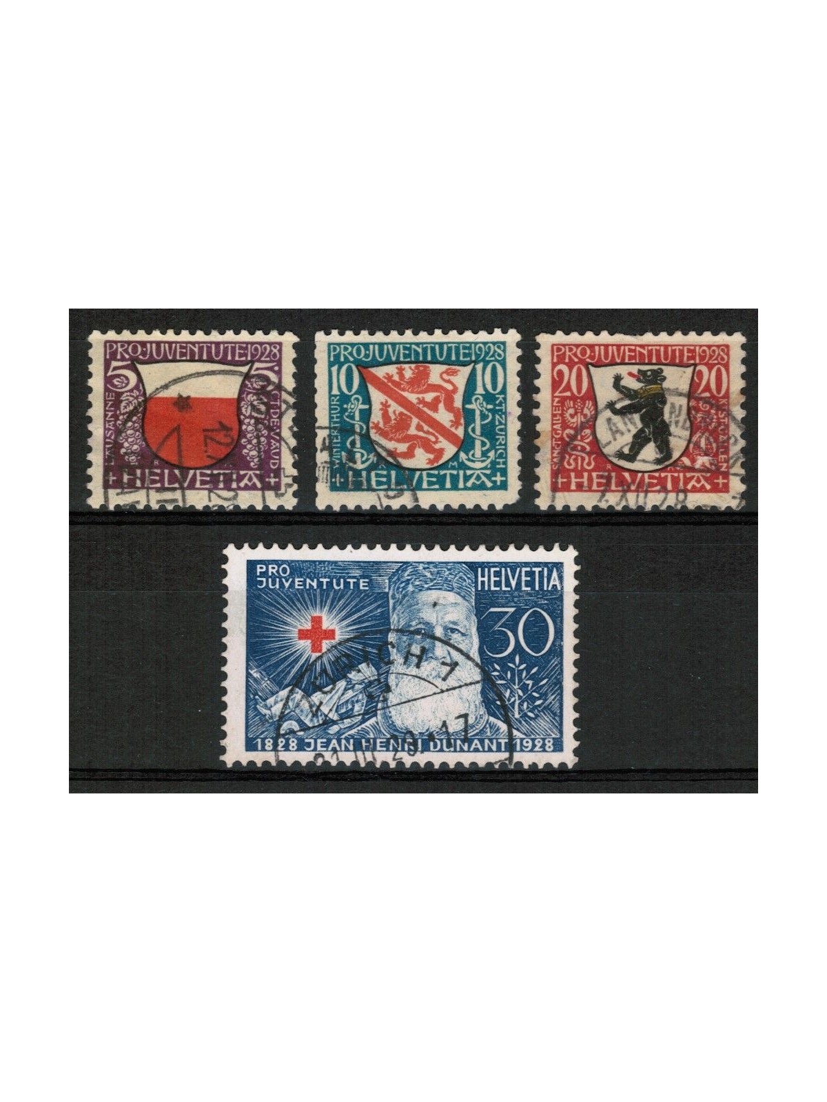 SWITZERLAND 1928 Pro Juventute 4v used
