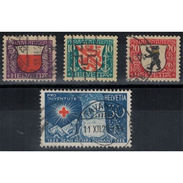 SVIZZERA 1928 Pro Juventute 4v us