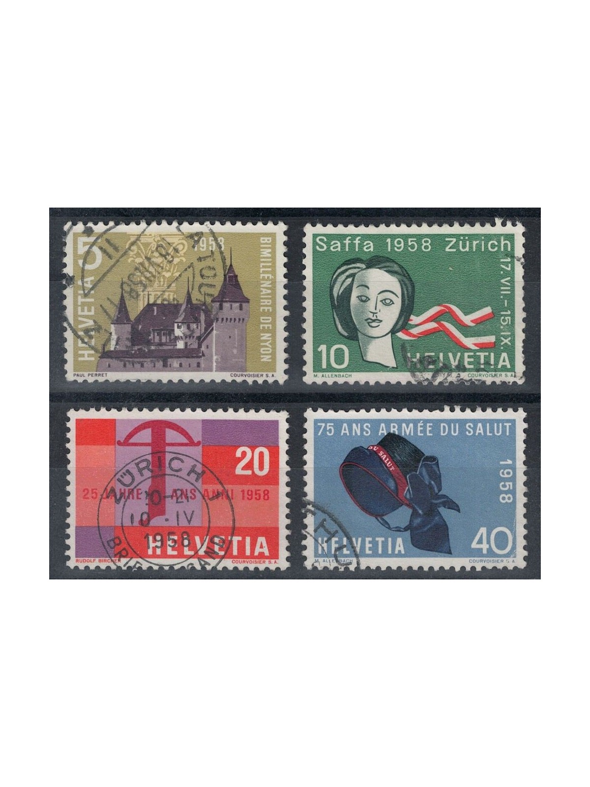 SVIZZERA 1958 Serie di propaganda 4v us