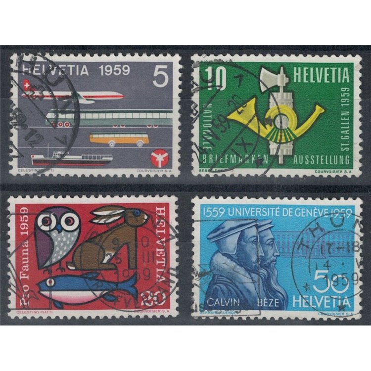 SVIZZERA 1959 Serie di propaganda 4v us