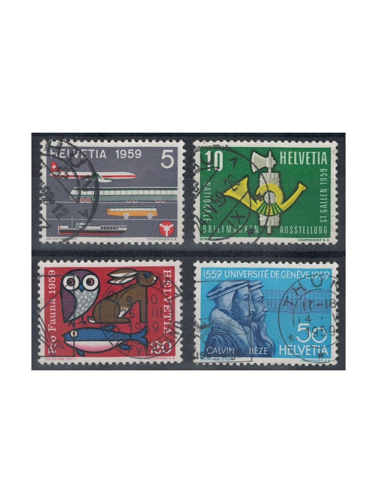 SVIZZERA 1959 Serie di propaganda 4v us