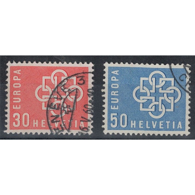 SWITZERLAND 1959 Europe 2v unused