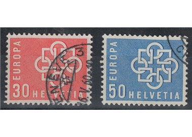 SVIZZERA 1959 Europa 2v us