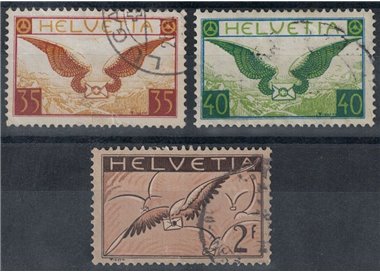 SVIZZERA 1929-30 Posta aerea 3v us