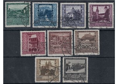 AUSTRIA 1923 Vedute 9v us