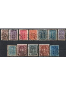 AUSTRIA 1923-24 Symbols and legend 12v used