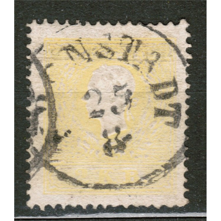 AUSTRIA 1859 2 Kreuzer giallo us