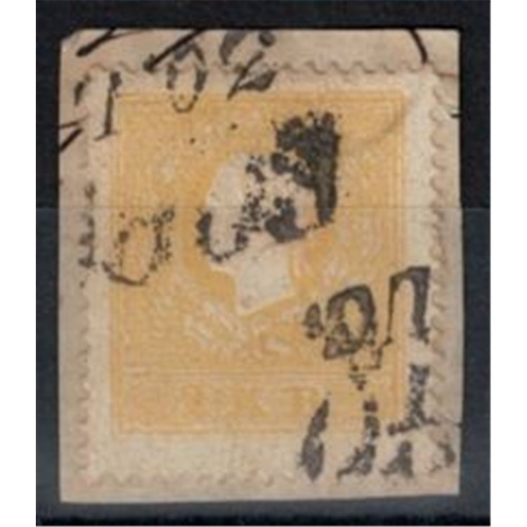 AUSTRIA 1859 2 Kreuzer giallo us