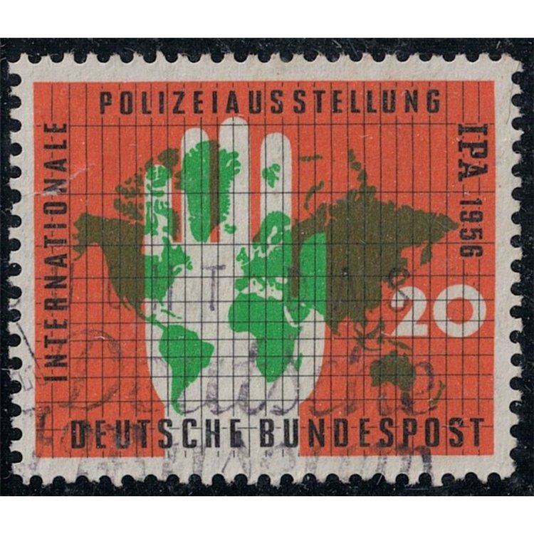 GERMANY BRD 1956 International Police Exhibition us