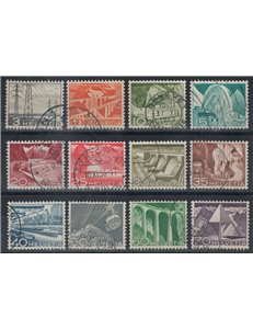 SVIZZERA 1949 Tecnica e paesaggi 12v us