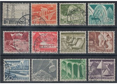 SWITZERLAND 1949 Technique and landscapes 12v us