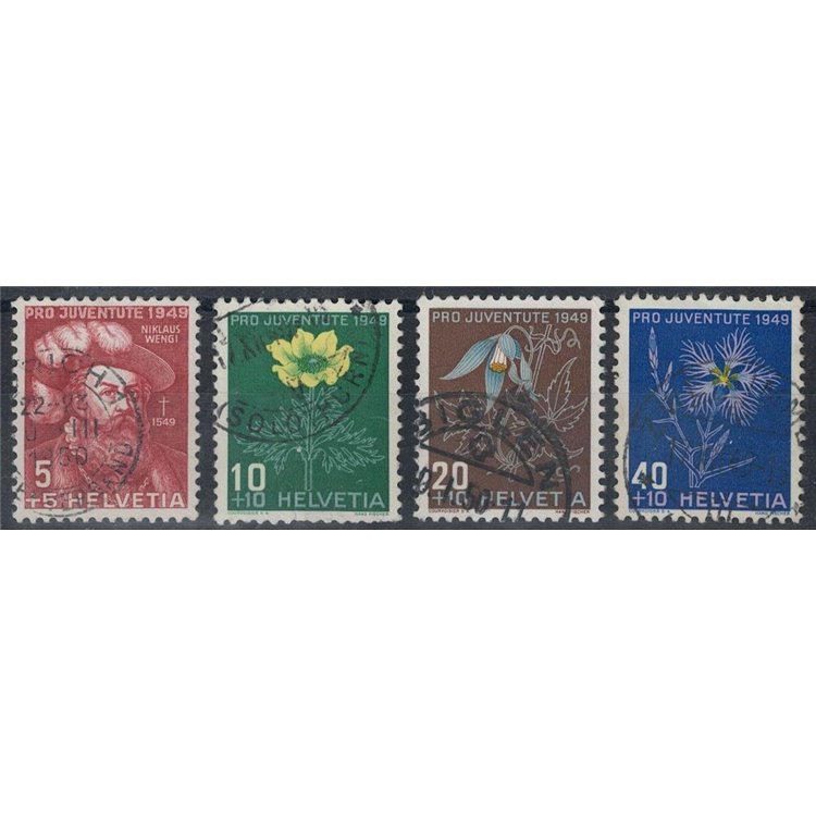 SVIZZERA 1949 Pro Juventute 4v us
