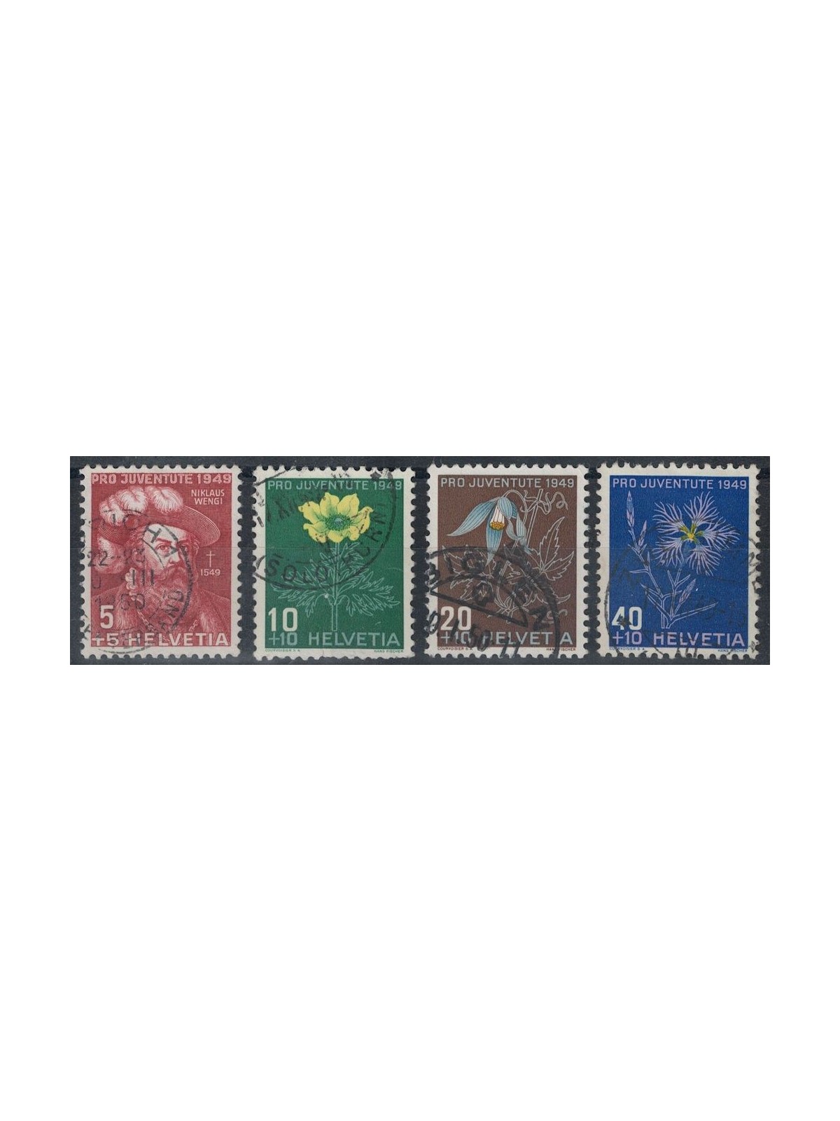 SVIZZERA 1949 Pro Juventute 4v us