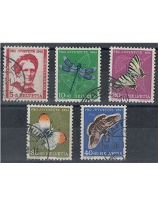 SVIZZERA 1951 Pro Juventute 5v us