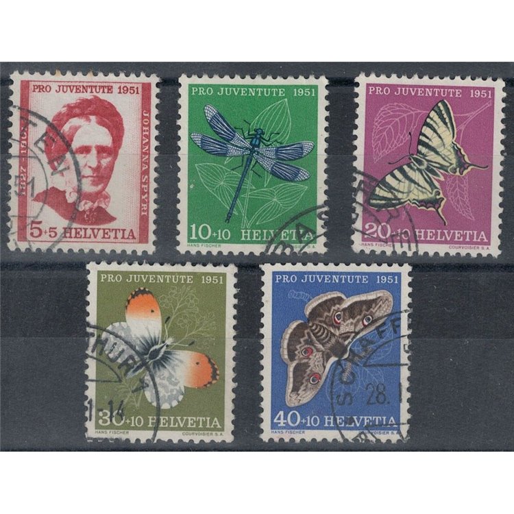 SWITZERLAND 1951 Pro Juventute 5v us
