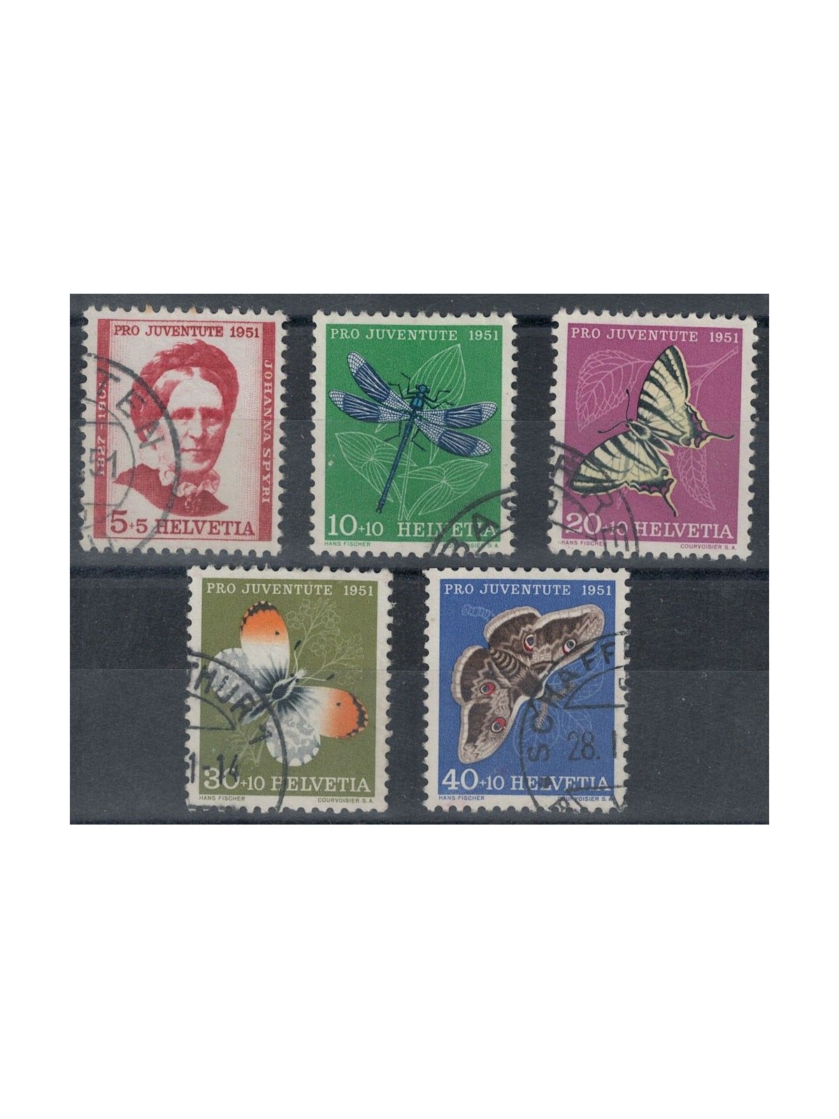 SVIZZERA 1951 Pro Juventute 5v us