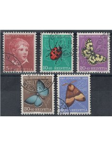 SVIZZERA 1952 Pro Juventute 5v us