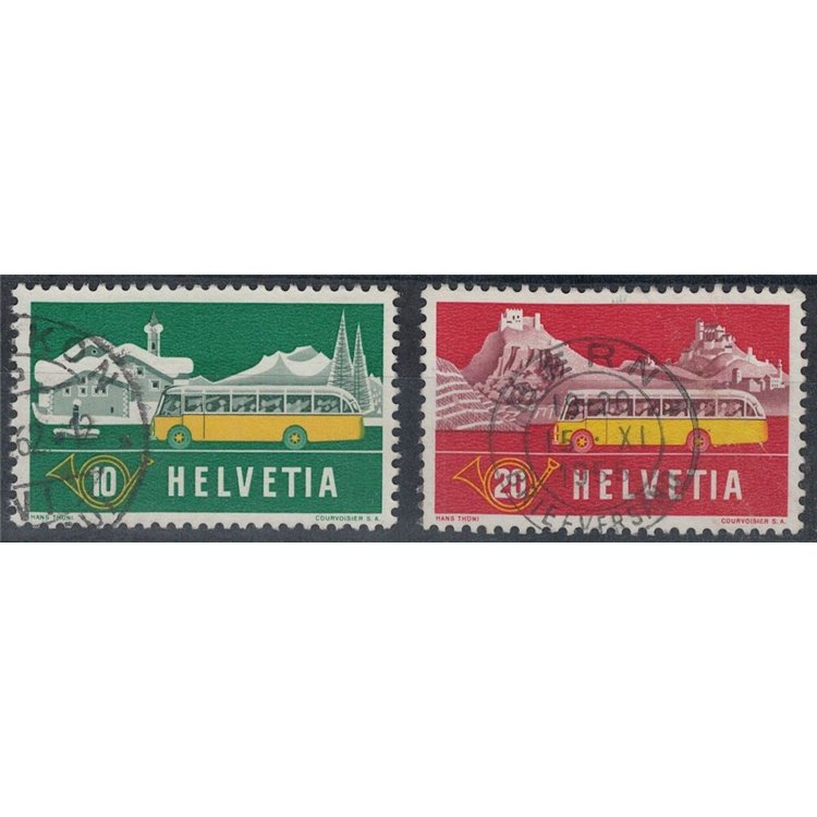 SWITZERLAND 1953 Postal couriers 2v us