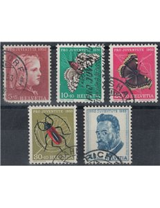 SWITZERLAND 1953 Pro Juventute 5v us