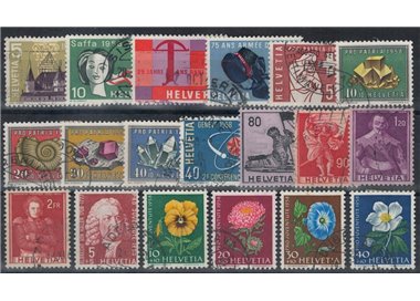 SVIZZERA 1958 Annata completa 19v us