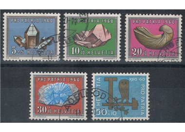 SVIZZERA 1960 Pro Patria 5v us
