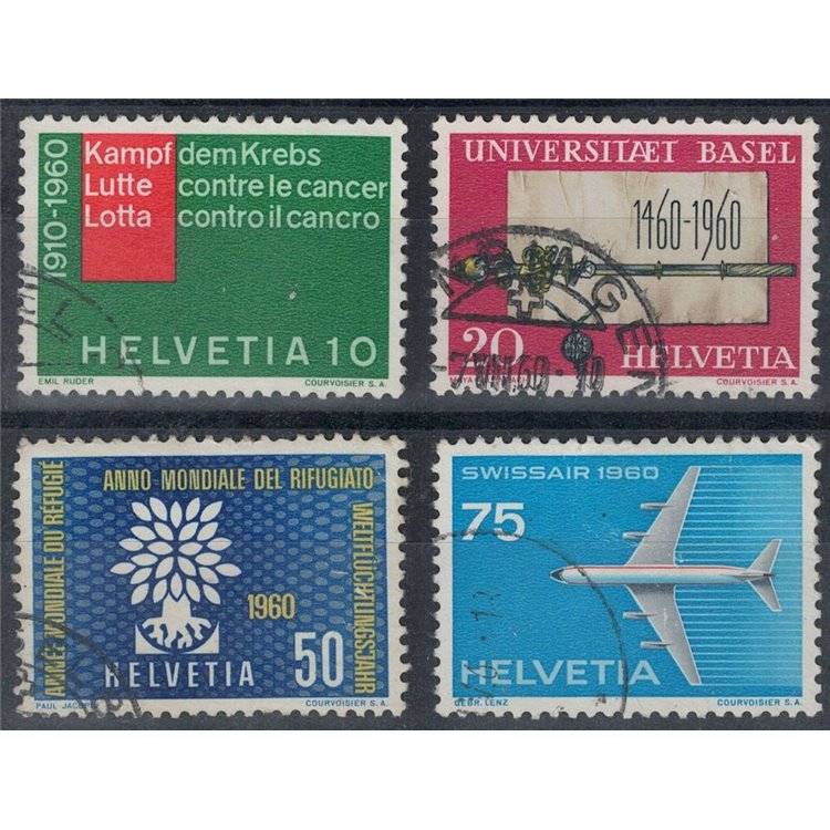SWITZERLAND 1960 Propaganda series 4v us