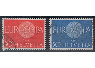 SVIZZERA 1960 Europa 2v us