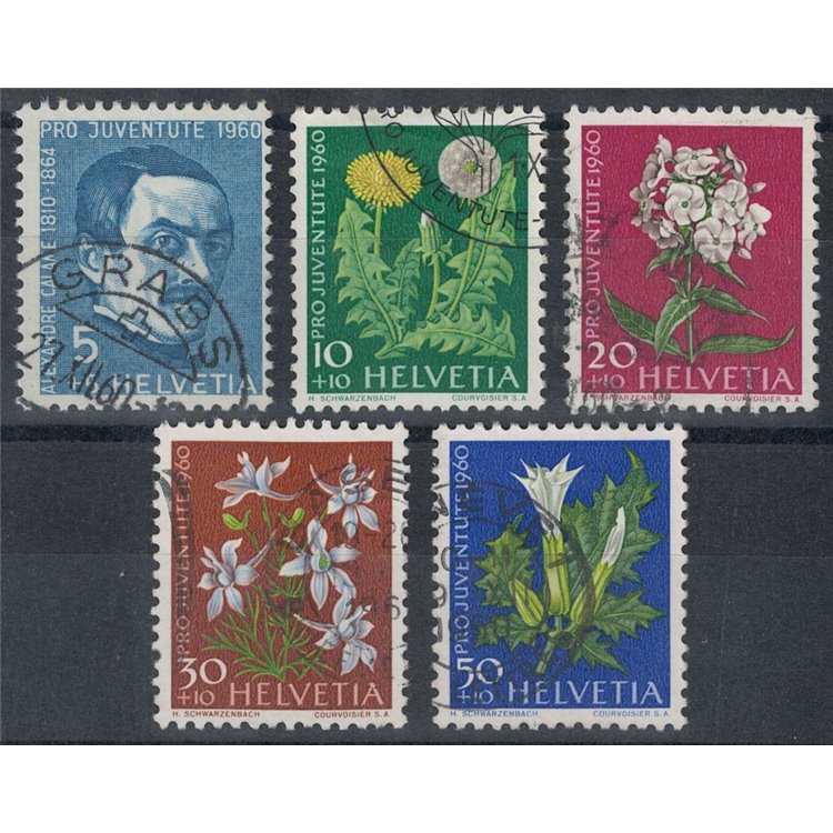 SVIZZERA 1960 Pro Juventute 5v us